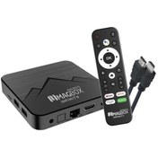 Resim ECONA Magbox Magroid Infinty 64 Gb Hdd 4 Gb Ram Bluetooth 5G Wifi Ses Komut Kumandalı Android Tv Box 