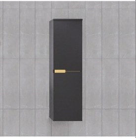 Resim Denko Motta 35 Cm Mdf Antrasit Gri Banyo Boy Dolabı Antrasit - Gri 