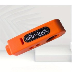 Resim Meridiangoods Dayanıklı Abs Kilit Portakal Renk - Bisiklet Motosiklet İçin Hafif Çok Amaçlı Koruma 