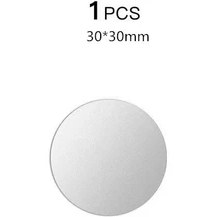 Resim GongtuShop 1 Adet Gümüş 30X30 Tarzı Pcs Manyetik Metal Plaka Araç Telefonu Tutacağı Evrensel Demir Levha Disk Etiket Montajı Cep Telefonu Mıknatıs Standı IPhone Için (Yurt Dışından) 