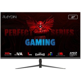 Resim Raydın Mm27rfa-300hz, 27&quot , 1ms, 300hz, Full Hd, 2xhdmı, Dp, Va Led, R1500 Curved, Frameless, Freesync Gaming Monitör 