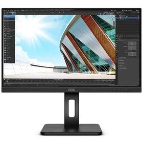 Resim Aoc 23.8 24P2C FullHD IPS 75Hz 4ms Dp Hdmi USB-C MM Pivot VESA Monitör 