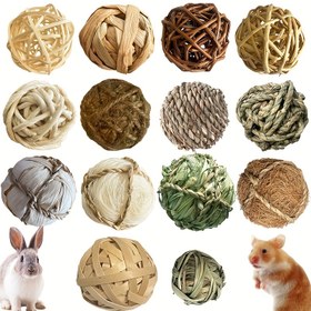 Resim Küçük Hayvanlar İçin Çok Fonksiyonlu Otluk Eğlence Topu - Doğal Lifli Rastgele Stil Kemirici Çiğneme Oyuncak, Dayanıklı ve Güvenli Hamster, Tavşan, Çinko, Cüce Fare, Porsuklar İçin - Boşluk Giderme ve Diş Sağlığı, Küçük Hayvan Oyuncak, Eğlenceli Tasarım, Güvenli Evcil Hayvan Malzemesi, Tavşan Oyuncak, Hamster Atıştırmalık, Tavşan İçin Şey, Tavşan Aksesuarı, Tavşan Otu, Hamster Aksesuarı, Hamster Oyuncak, Tavşan Oyuncak, Fare Oyuncak, Hamster Şeyleri, Tavşan Malzemeleri 