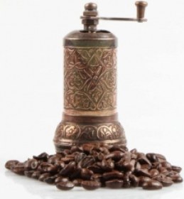 Resim Osmanlı Motifli Kahve Ve Baharat Değirmeni Bakır Çok Renkli 