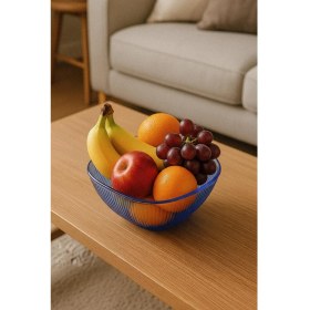 Resim Mustran Barok Mavi Orta Boy Kare Kase & Sunum Kasesi - 1,5 Lt 