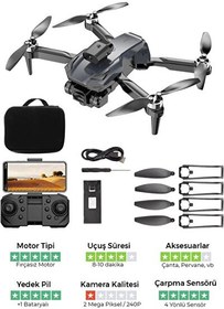 Resim H-58X Çift Kameralı Fırçasız Motorlu Ve Kameralı Drone Taşıma Çantalı (Engel Sensörlü) 