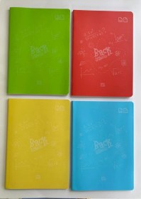 Resim Back A4 100 Yapraklı Plastik Kapak Defter Dikişli 2 Kareli +2 Çizgili 4 Adet 