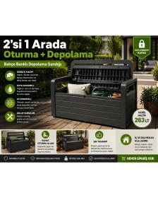 Resim Csb Store Sandıklı Bahçe Bankı 263 Lt 
