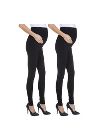 Resim Luvmabelly Myra8001 8009 Beli Ayarlanabilir Hamile Tayt Seti-siyah - Siyah 