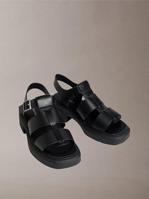 Resim Calvin Klein Kadın Chunky Fisherm Deri Sandalet 