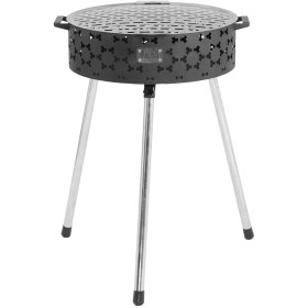 Resim İksa Katlanabilir Mangal Büyük Gri - Siyah 