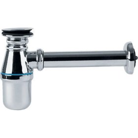 Resim ECA Standart Lavabo Eviye Sifonu (Plastik Taslı) Krom 