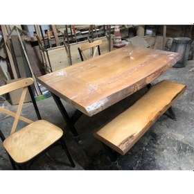 Resim Bintaşmobilya Kütük Masa Bank Tonet Sandalye Takımı 