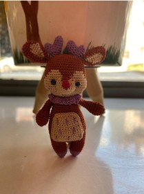 Resim MUTLUDÜNYAM Minyatür Amigurumi 8 cm Geyik 
