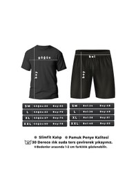 Resim Uyguntarz Michelangelo Şort T-shirt Eşofman Takımı Beyaz 