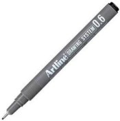 Resim Artline Drawing System 236 0.6 mm Siyah Teknik Çizim Kalemi – Hassas, Akıcı ve Profesyonel Çizimler İçin 