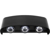 Resim Geeroyoo Modern 6 Başlı Led Dış Mekan Duvar Aydınlatma, Ip65 Su Geçirmez, Yatay/dikey Montaj, 50.000 Saat Ömür Siyah 