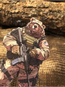 Resim THORSTORE Tactical Bear Patch/Peç/Arma (9,2 x 5,2cm) 
