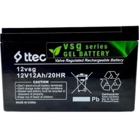 Resim Ttec Jel Teknoloji 12V 12AH Akü – Alarm Sistemine Güç 
