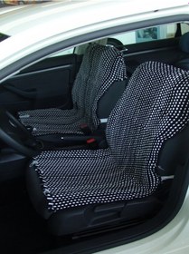 Resim Fiat Tofaş Serçe Dokuma Kilim Minder Benekli Ön 2'li Pilot Set Terletmez Minder 