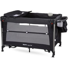 Resim Kraft Easy Fold Anne Yanı Oyun Parkı 70 110 Cm Koyu Gri Koyu Gri 