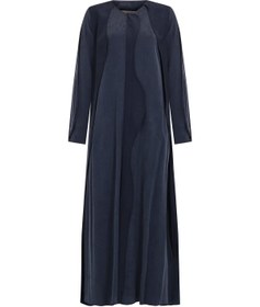 Resim Uzun Kollu Tencel Ferace - DARKBLUE / 46 