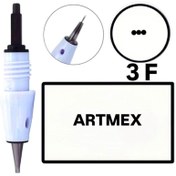Resim H RUN GLOBAL 10 Adet F3 ( Artmex ) Değiştirilebilir Kartuş Kalıcı Makyaj Ucu (İğne) 