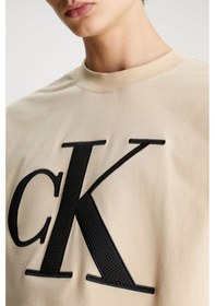 Resim Calvin Klein Erkek T-shirt Bej 