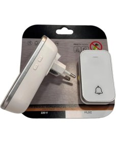 Resim Royal Rain Store Enerjili Kapı Zili Pilsiz Şarjsız Kablosuz Fişi Prize Tak Çalıştır Cata Kumandalı Zil Kablosuz Kapı Zili, 38 Farklı Melodi, Pil Gerektirmeyen Kinetik Buton, 150M Mesafe (Beyaz) 