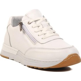 Resim Beyaz Hakiki Deri Anatomik Kadın Casual Ayakkabı Ay385 Z Beyaz 