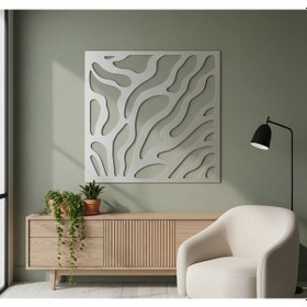 Resim Dalgalı Desen Metal Dekoratif Tablo 