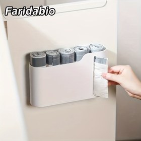 Resim Faridabio Duvara Monte Çöp Torbası Dağıtıcısı - Dayanıklı, Mutfak & Banyo için Yer Tasarruflu Depolama, Raf Sepetleri 
