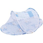 Resim Sones Wz-001 Çok İşlevli Karikatür Tekne Şeklinde Çocuk Katlanır Fermuarlı Cibinlik Mavi 