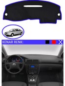 Resim Torpido Koruma Halısı Siyah Kenar Renk Mavi Volkswagen Passat B5 1995-2005 İle Uyumlu 