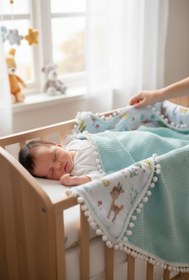 Resim grow with muslin %100 Pamuk Çok Amaçlı Çift Katlı Müslin Battaniye (80X100) 