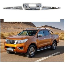 Resim Nissan Navara İçin Uyumlu Nikelaj Bagaj Açma Kolu Kaplaması (2016-2019) 