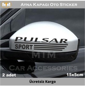 Resim Nissan Pulsar Ayna Kapağı Oto Sticker (2 Adet) 