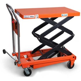 Resim Rolwal 350 Kg Çift Makaslı Kalıp Taşıma Arabası Yük Platformu 