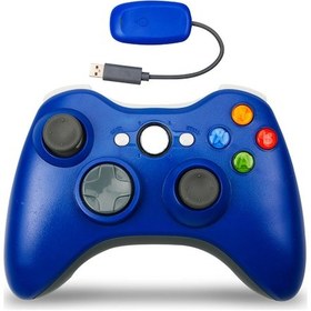 Resim Kosona Xbox 360 İçin 2.4g Kablosuz Oyun Kumandası - Ergonomik Tasarım, Mavi Pil Dahil Değil 