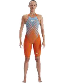Resim Speedo Lzr Valor Sırtıaçık Kadın Yarış Mayosu Sarı 
