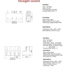 Resim 6 Pin 7.62mm Geçmeli 180c Takım Klemens 