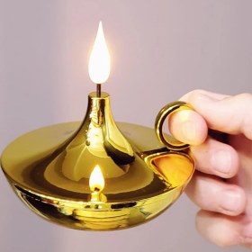 Resim Dekoratif Gold Pilli Mum 