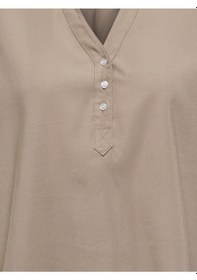 Resim Only Onlarıs Lıfe Cap Sleeve Shırt Wvn Cc Kadın Gri Bluz - 15364279 