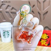 Resim Şık Ve Sevimli Silver1 Renkli Degrade Papyon Ayı Anahtarlık - Erkek Ve Kadın Aksesuarları 