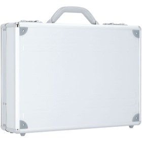 Resim 46 cm Alüminyum Laptop Bölmeli Evrak Çantası, Organizerli, Hafif 