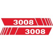 Resim Birim Matbaa PEUGOUT 3008 AYNA OTO STİCKER(21X3 CM SAĞ VE SOL OLMAK ÜZERE 2 ADET) 