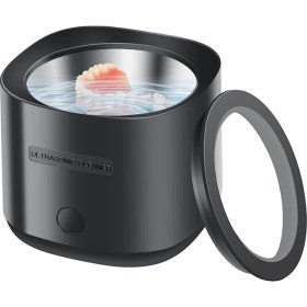 Resim Ab Fişi, Takma Dişler Için 30W Ultrasonik Temizleyici, Mücevher, Tutucu, Taşınabilir Ultrasonik Tutucu Temizleyici Ev Veya Seyahat Kullanımı B (Yurt Dışından) 