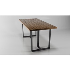 Resim T Model Metal Ayak Seti Siyah Metal Masa Ayağı 