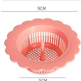 Resim Silindirik Saplı Delikli Filtre Çiçek Şekli Saç Tutucular Pratik Yer Süzgeci Mutfak Mavi 