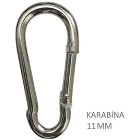 Resim Galvanizli Karabina, 11 Mm, Askı, Çengel, Kanca, Anahtarlık 